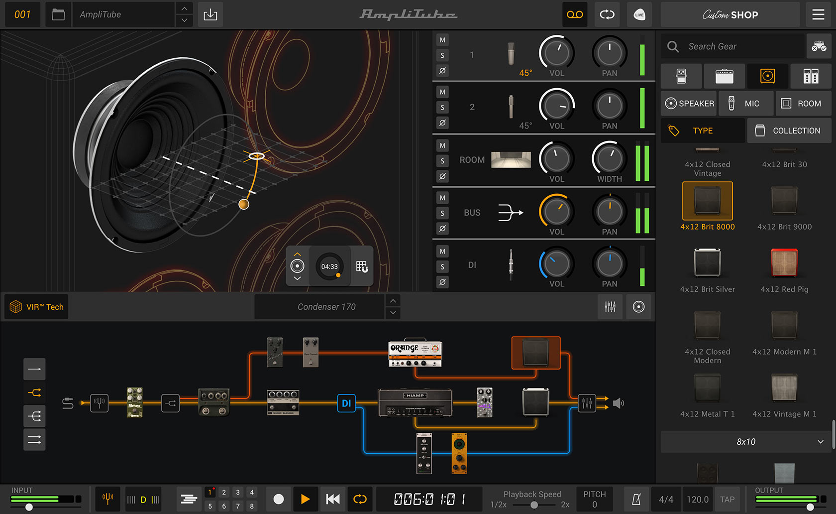 amplitube 3 sounds like robot