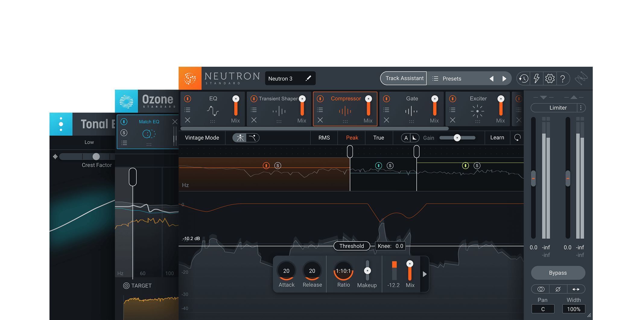 Neutron Ozone VST. IZOTOPE Neutron Advanced. Tonal Balance Control 2 VST. Tonal Balance Control VST.