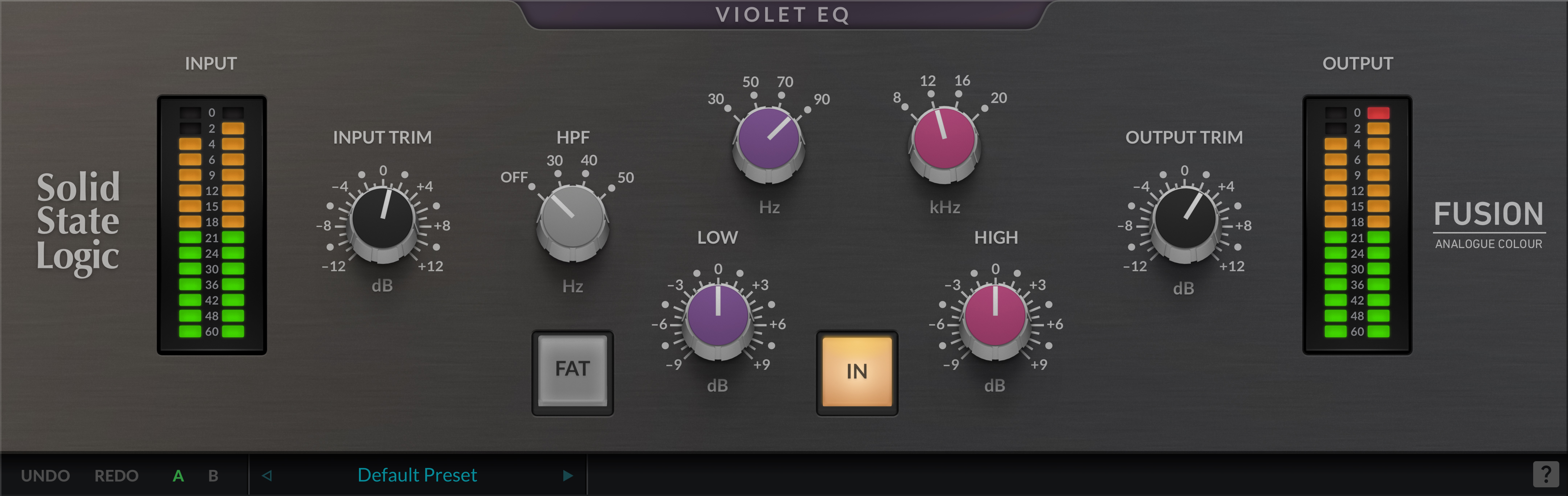 SSL Fusion Violet EQ - Black Octopus Sound